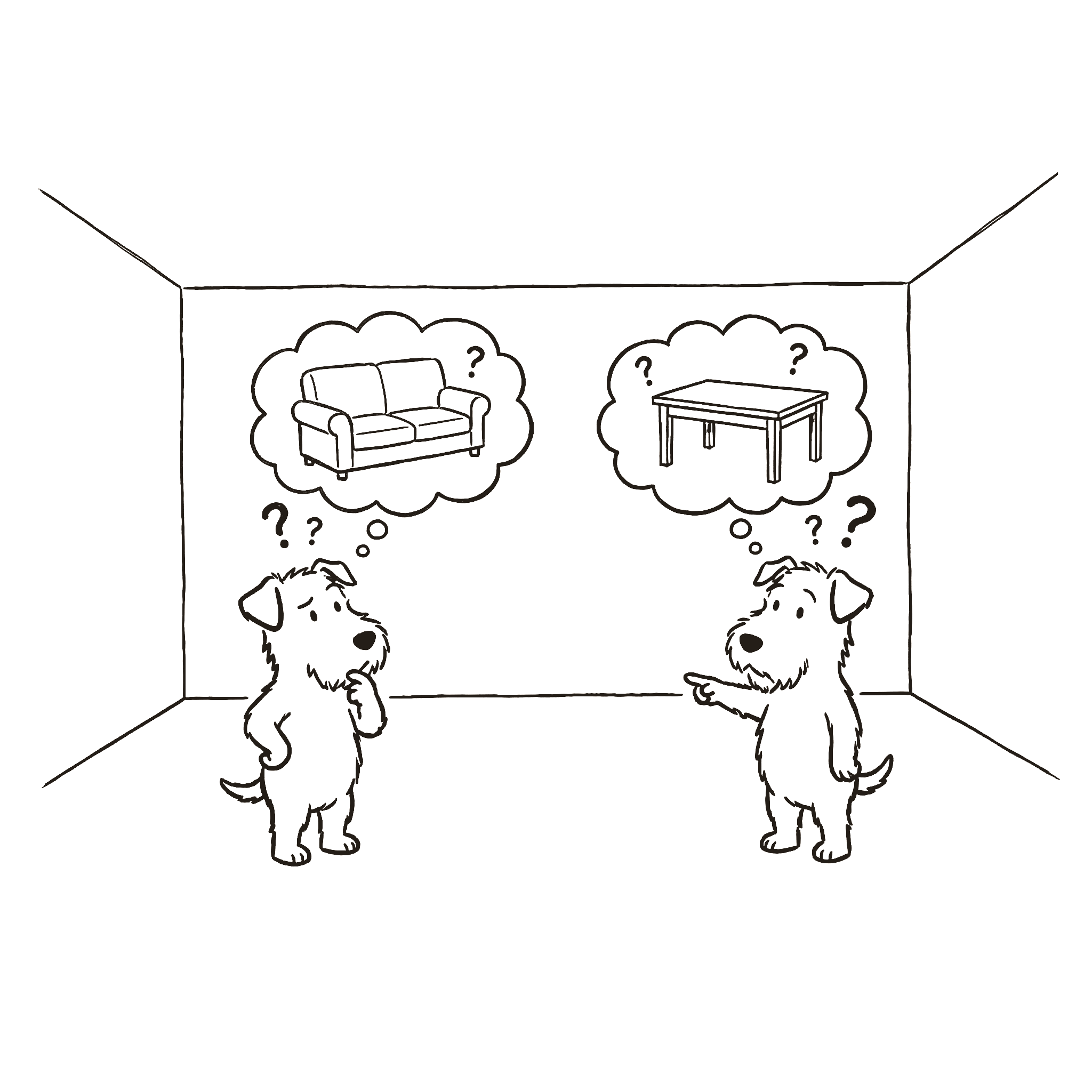 家具提案について悩んでいる住空間のイメージ